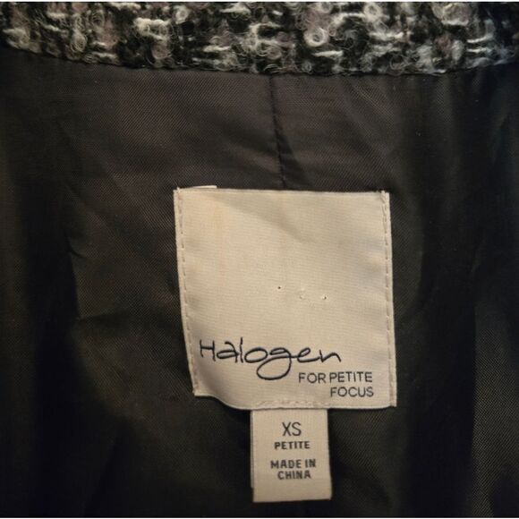 Halogen Monochrome Tweed Jacket Size XS - Picture 2 of 8